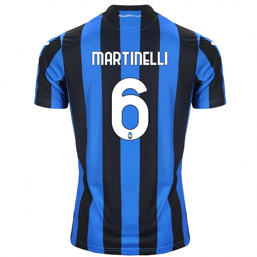 Danxen Uomo Maglia Gabriel Martinelli #6 Blu Nero Kit Gara Home 2024/25 Maglietta