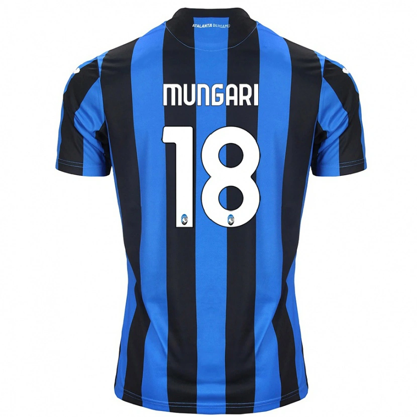 Danxen Uomo Maglia Giuseppe Mungari #18 Blu Nero Kit Gara Home 2024/25 Maglietta