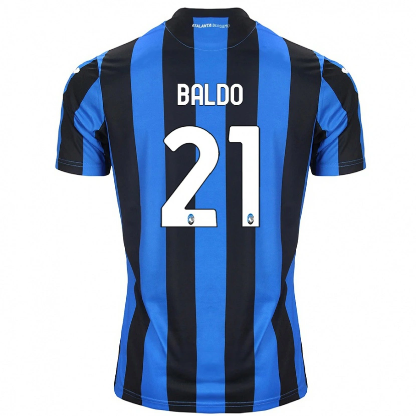 Danxen Uomo Maglia Nicolò Baldo #21 Blu Nero Kit Gara Home 2024/25 Maglietta