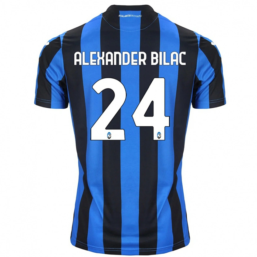 Danxen Uomo Maglia Max Alexander Bilac #24 Blu Nero Kit Gara Home 2024/25 Maglietta