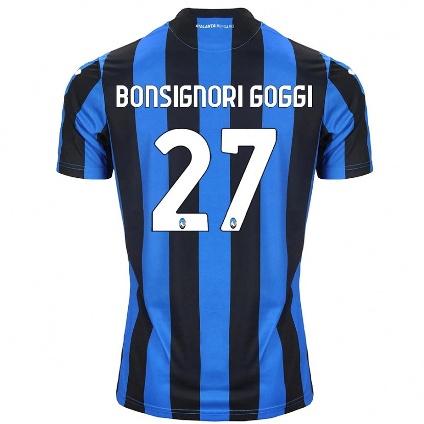 Danxen Uomo Maglia Lorenzo Bonsignori Goggi #27 Blu Nero Kit Gara Home 2024/25 Maglietta