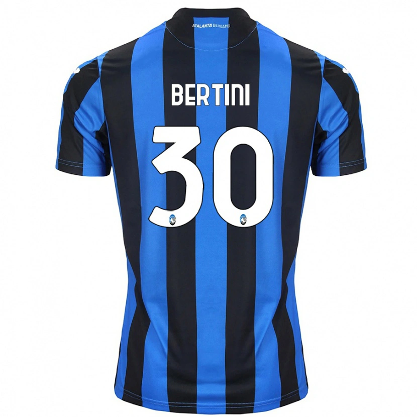 Danxen Uomo Maglia Tommaso Bertini #30 Blu Nero Kit Gara Home 2024/25 Maglietta