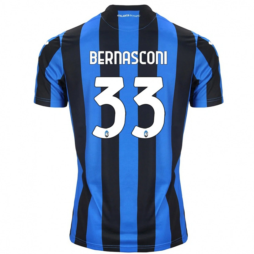 Danxen Uomo Maglia Lorenzo Bernasconi #33 Blu Nero Kit Gara Home 2024/25 Maglietta
