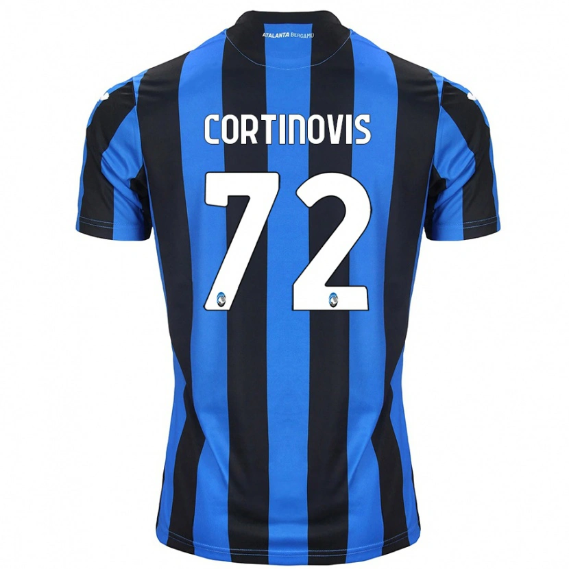 Danxen Uomo Maglia Alessandro Cortinovis #72 Blu Nero Kit Gara Home 2024/25 Maglietta