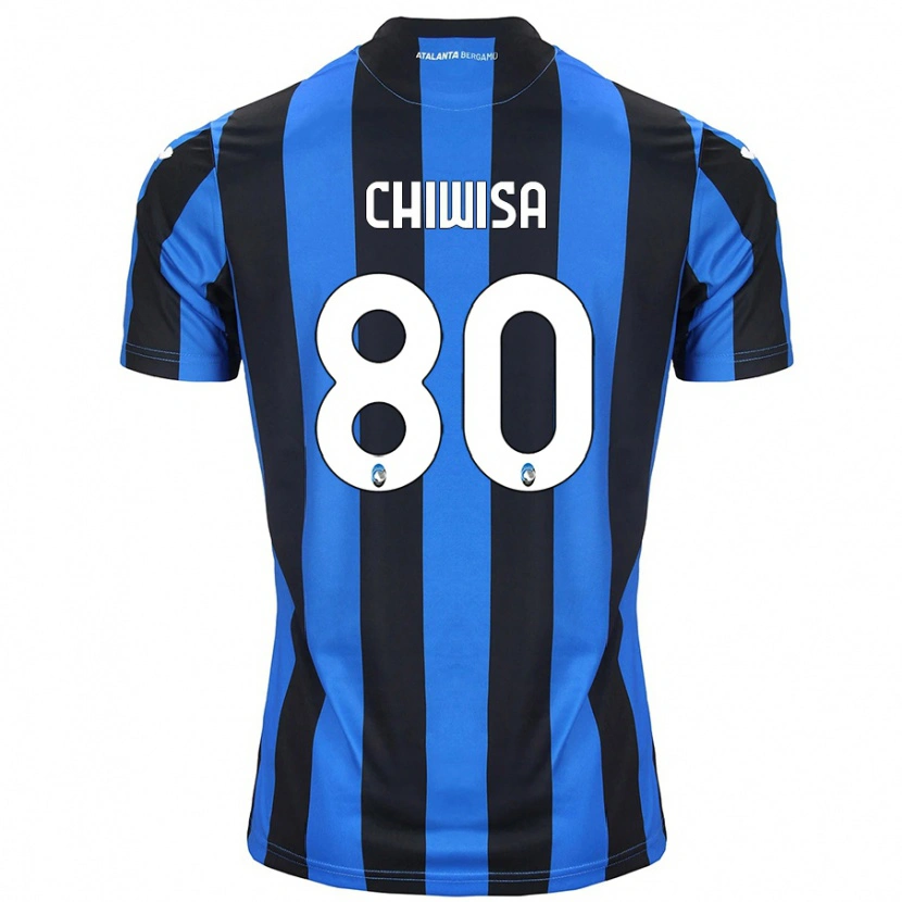 Danxen Uomo Maglia Mannah Chiwisa #80 Blu Nero Kit Gara Home 2024/25 Maglietta
