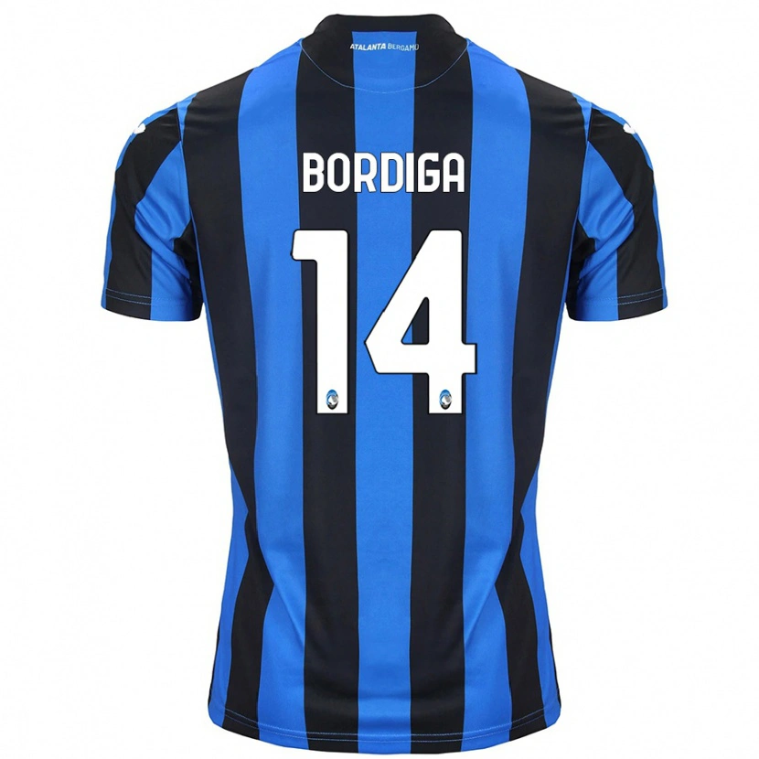 Danxen Uomo Maglia Michele Bordiga #14 Blu Nero Kit Gara Home 2024/25 Maglietta