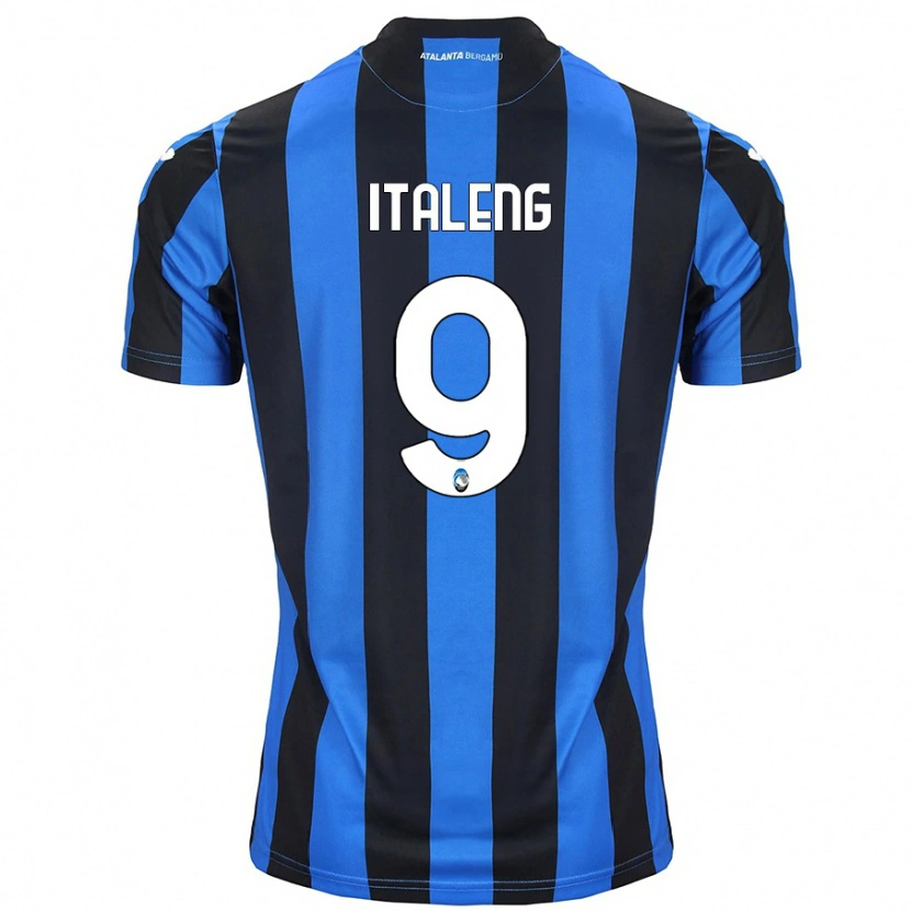 Danxen Uomo Maglia Jonathan Italeng #9 Blu Nero Kit Gara Home 2024/25 Maglietta