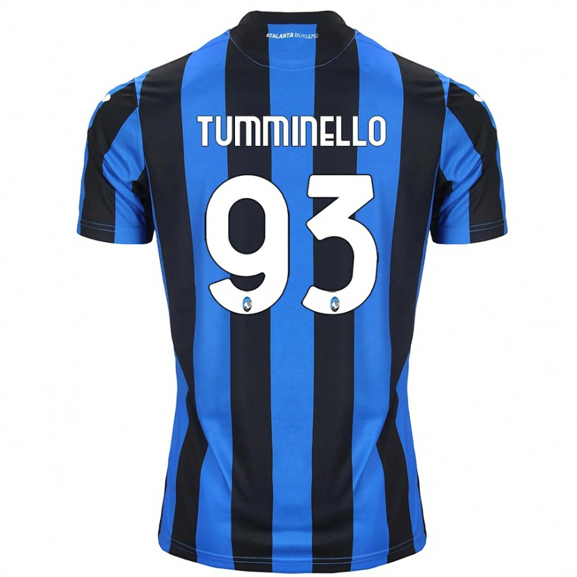 Danxen Uomo Maglia Marco Tumminello #93 Blu Nero Kit Gara Home 2024/25 Maglietta