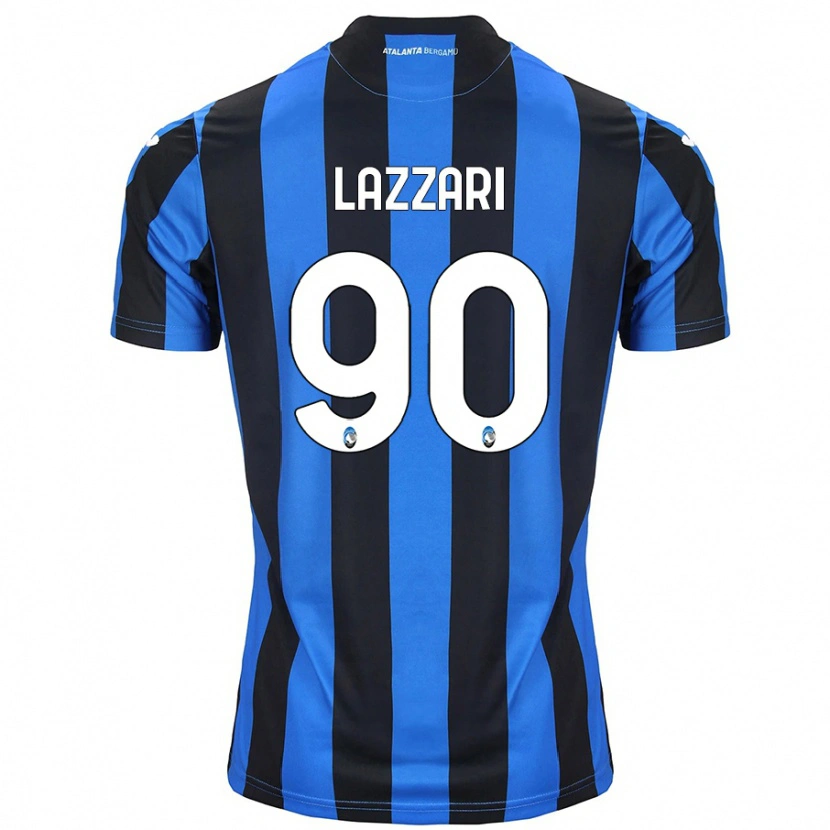 Danxen Uomo Maglia Ilaria Lazzari #90 Blu Nero Kit Gara Home 2024/25 Maglietta