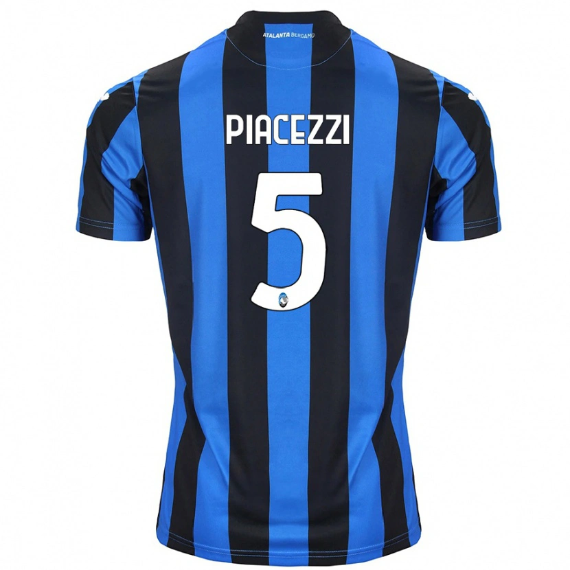 Danxen Uomo Maglia Eleonora Piacezzi #5 Blu Nero Kit Gara Home 2024/25 Maglietta