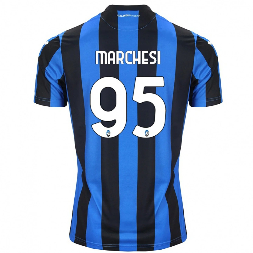 Danxen Uomo Maglia Silvia Marchesi #95 Blu Nero Kit Gara Home 2024/25 Maglietta