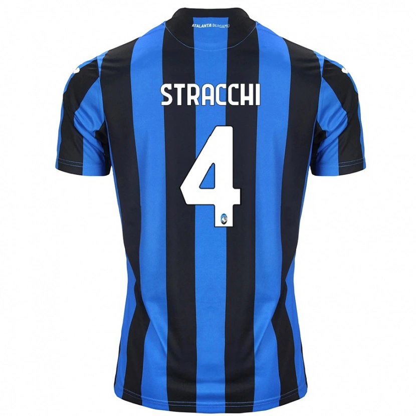 Danxen Uomo Maglia Daniela Stracchi #4 Blu Nero Kit Gara Home 2024/25 Maglietta