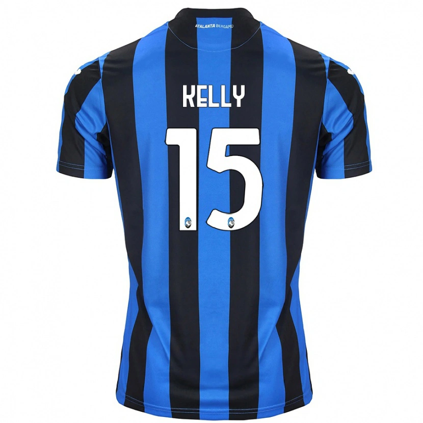 Danxen Uomo Maglia Maegan Kelly #15 Blu Nero Kit Gara Home 2024/25 Maglietta
