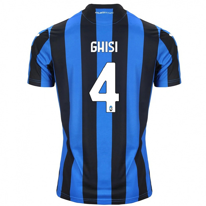 Danxen Uomo Maglia Laura Ghisi #4 Blu Nero Kit Gara Home 2024/25 Maglietta