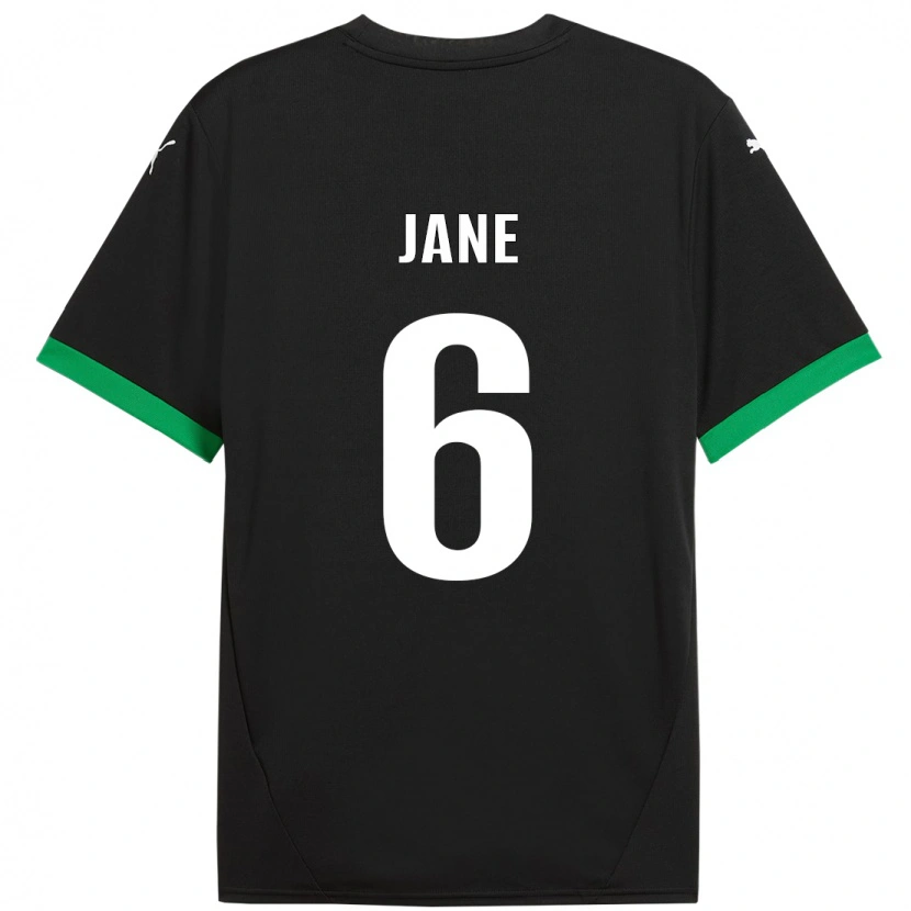 Danxen Uomo Maglia Refiloe Jane #6 Nero Verde Scuro Kit Gara Home 2024/25 Maglietta