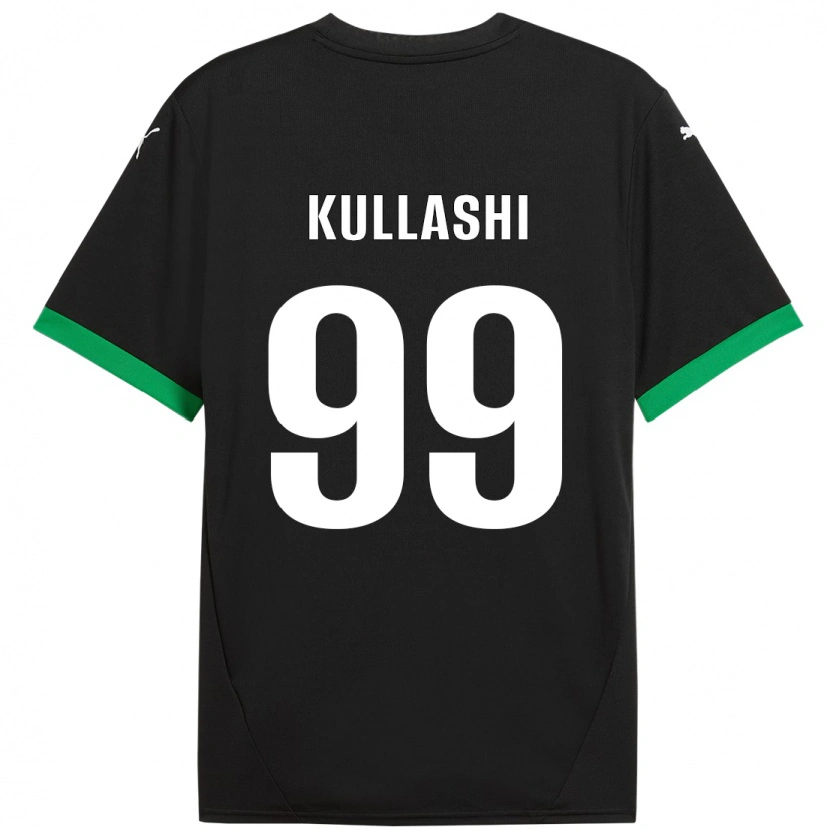 Danxen Uomo Maglia Loreta Kullashi #99 Nero Verde Scuro Kit Gara Home 2024/25 Maglietta
