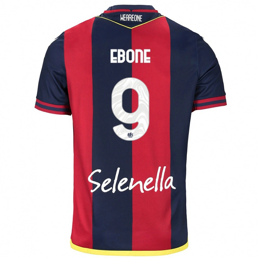 Danxen Uomo Maglia Tommaso Ebone #9 Rosso Blu Reale Kit Gara Home 2024/25 Maglietta
