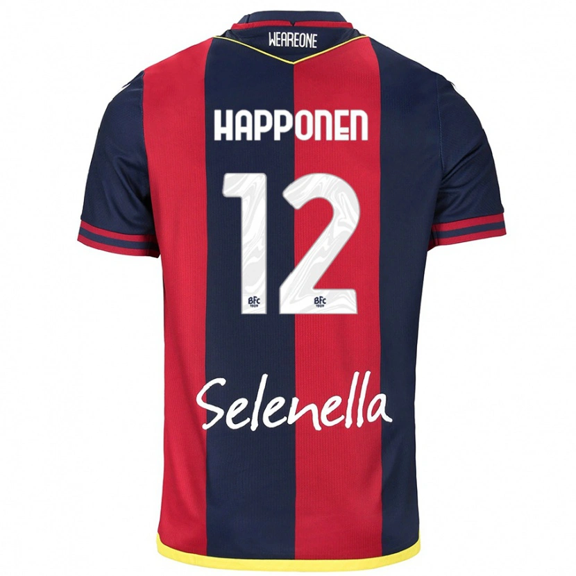 Danxen Uomo Maglia Ukko Happonen #12 Rosso Blu Reale Kit Gara Home 2024/25 Maglietta