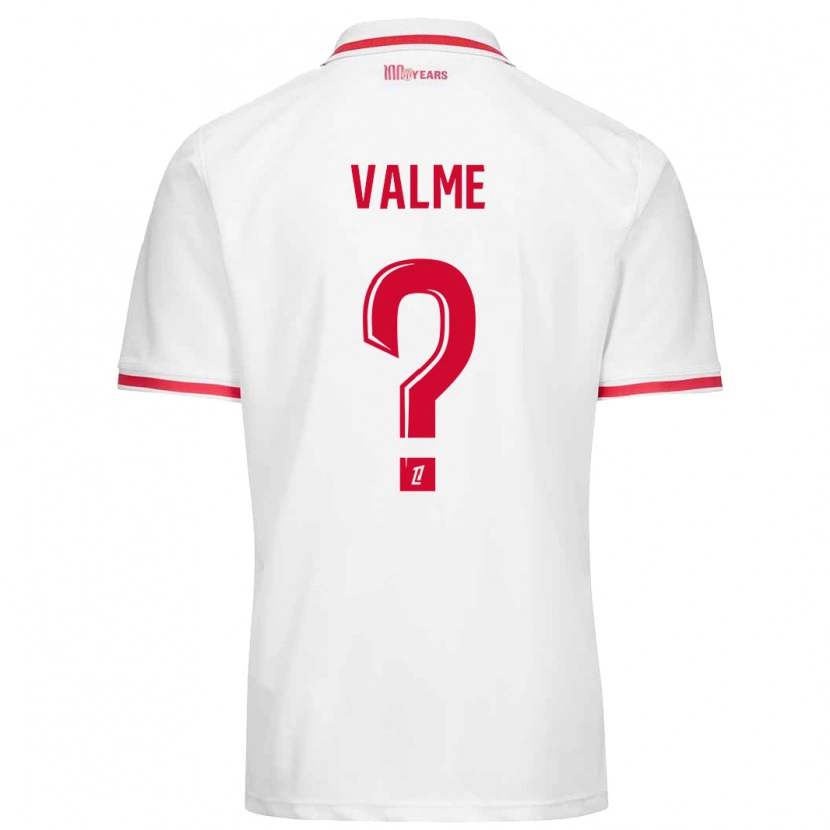 Danxen Uomo Maglia Ritchy Valme #0 Bianco Rosso Kit Gara Home 2024/25 Maglietta