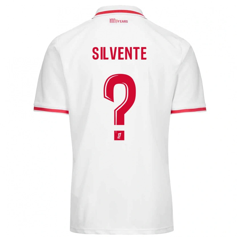 Danxen Uomo Maglia Joris Silvente #0 Bianco Rosso Kit Gara Home 2024/25 Maglietta