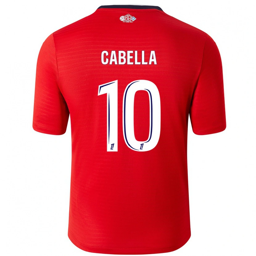 Danxen Uomo Maglia Rémy Cabella #10 Rosso Bianco Kit Gara Home 2024/25 Maglietta