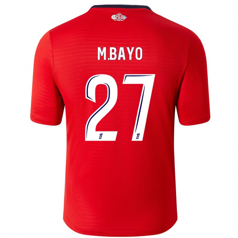 Danxen Uomo Maglia Mohamed Bayo #27 Rosso Bianco Kit Gara Home 2024/25 Maglietta