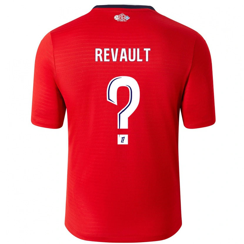 Danxen Uomo Maglia Joris Revault #0 Rosso Bianco Kit Gara Home 2024/25 Maglietta