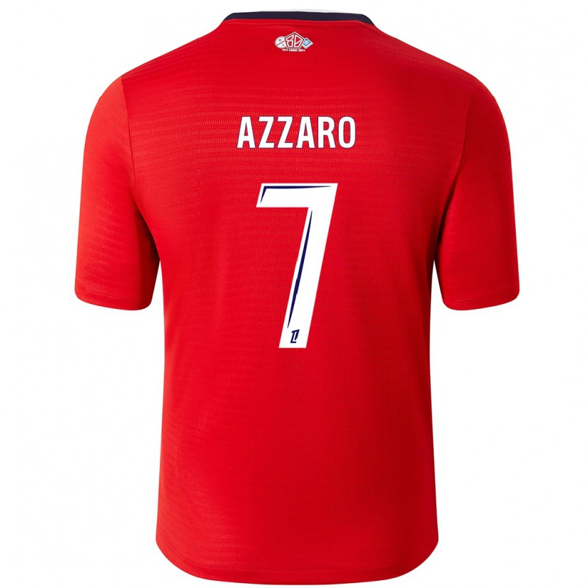 Danxen Uomo Maglia Lorena Azzaro #7 Rosso Bianco Kit Gara Home 2024/25 Maglietta