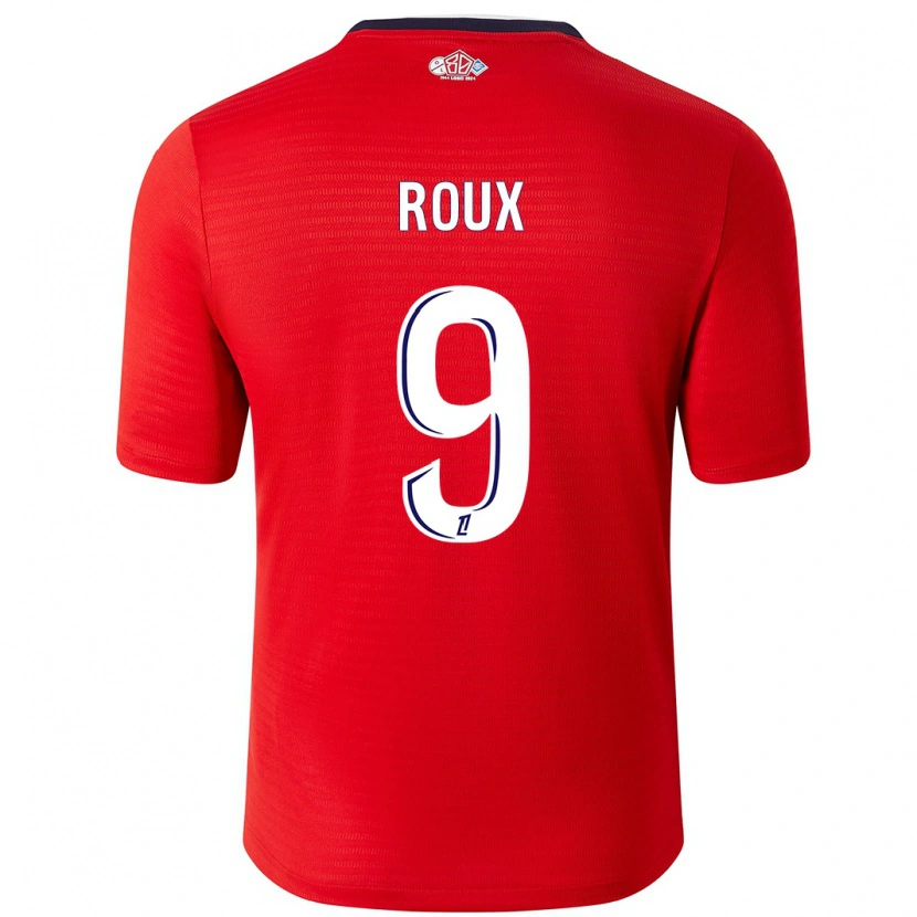 Danxen Uomo Maglia Danielle Roux #9 Rosso Bianco Kit Gara Home 2024/25 Maglietta
