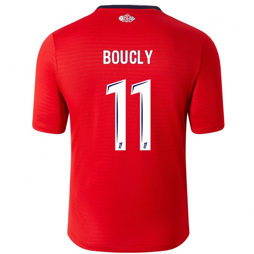 Danxen Uomo Maglia Maïté Boucly #11 Rosso Bianco Kit Gara Home 2024/25 Maglietta