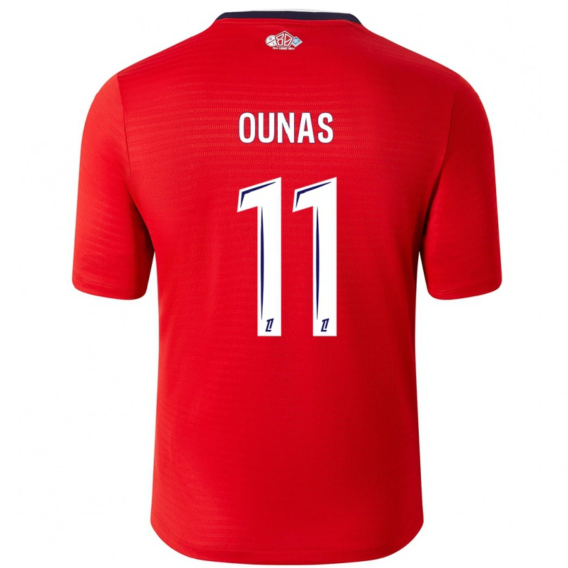 Danxen Uomo Maglia Adam Ounas #11 Rosso Bianco Kit Gara Home 2024/25 Maglietta