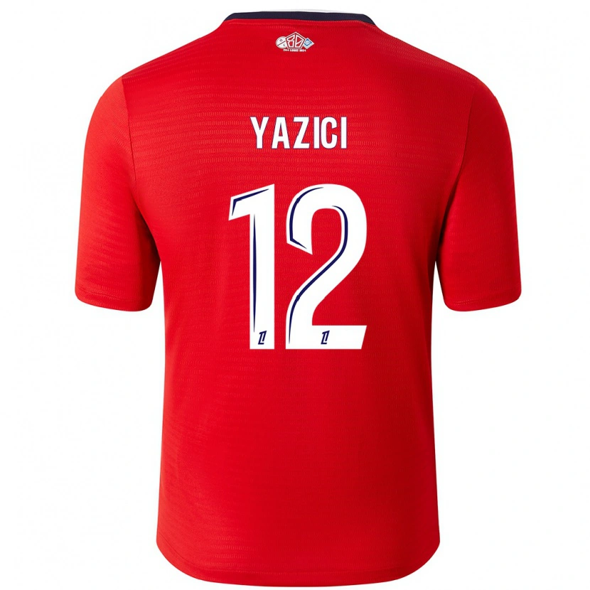 Danxen Uomo Maglia Yusuf Yazici #12 Rosso Bianco Kit Gara Home 2024/25 Maglietta