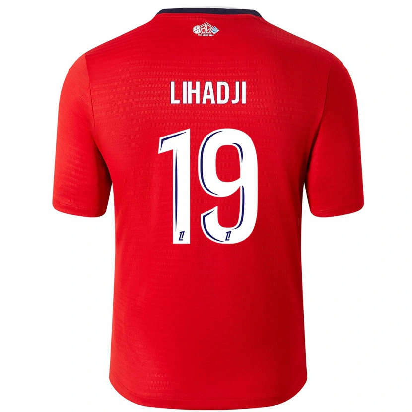 Danxen Uomo Maglia Isaac Lihadji #19 Rosso Bianco Kit Gara Home 2024/25 Maglietta