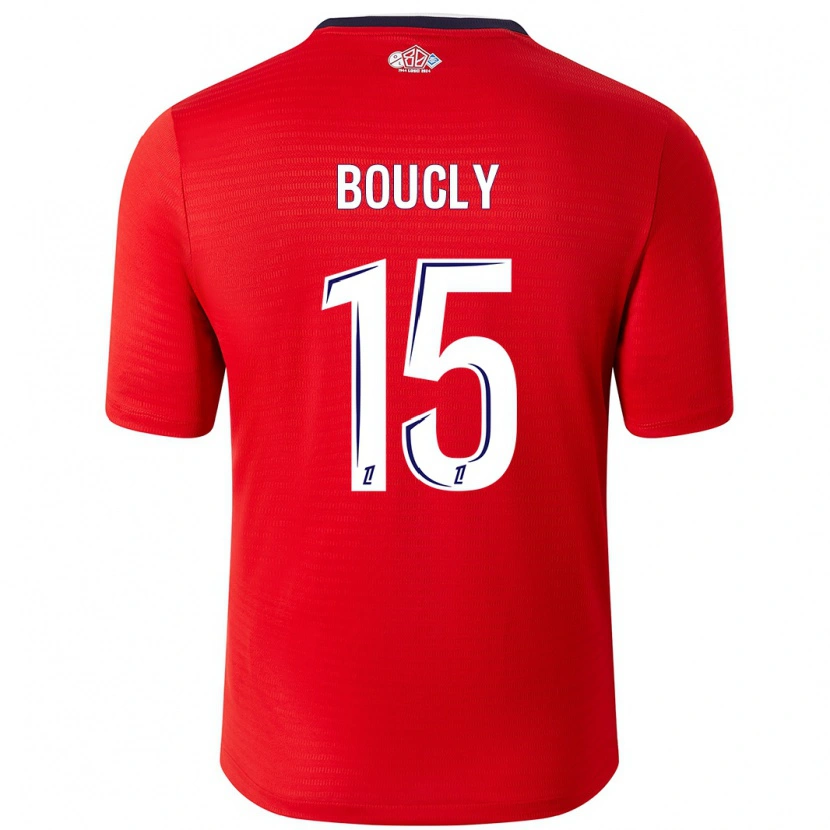 Danxen Uomo Maglia Maite Boucly #15 Rosso Bianco Kit Gara Home 2024/25 Maglietta