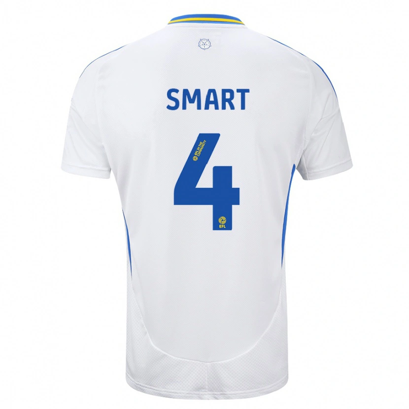 Danxen Uomo Maglia Olivia Smart #4 Bianco Blu Kit Gara Home 2024/25 Maglietta