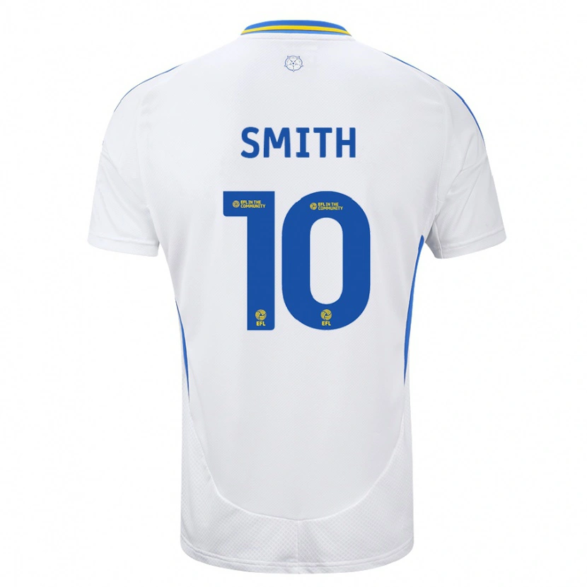 Danxen Uomo Maglia Kathryn Smith #10 Bianco Blu Kit Gara Home 2024/25 Maglietta