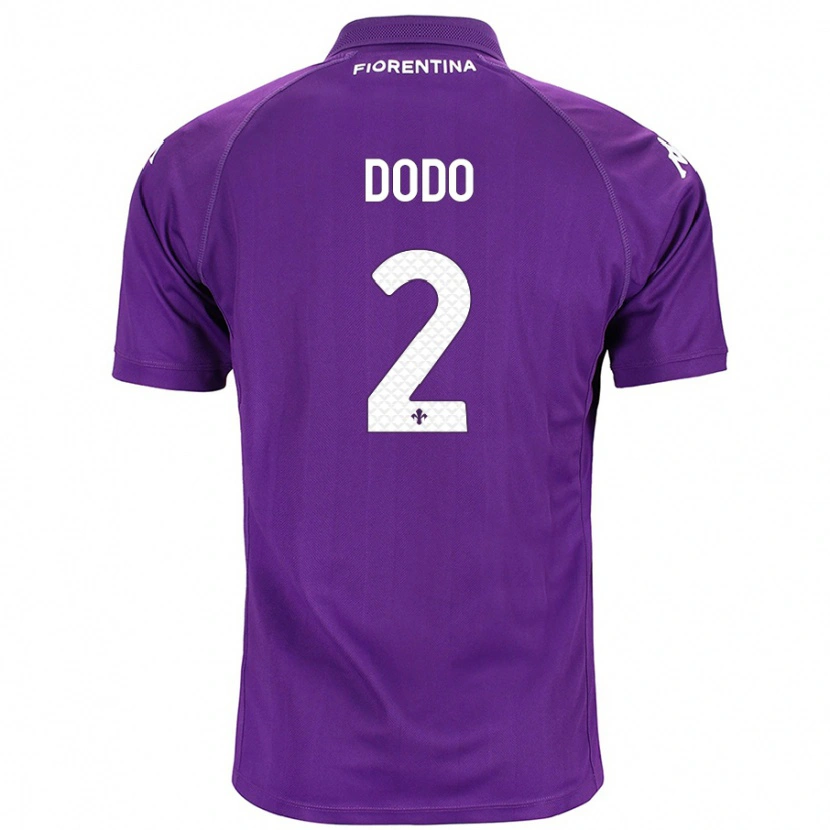 Danxen Uomo Maglia Dodô #2 Viola Kit Gara Home 2024/25 Maglietta