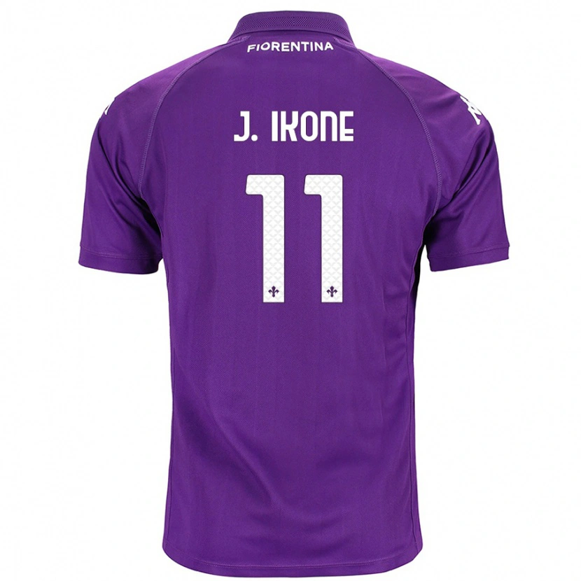 Danxen Uomo Maglia Jonathan Ikoné #11 Viola Kit Gara Home 2024/25 Maglietta