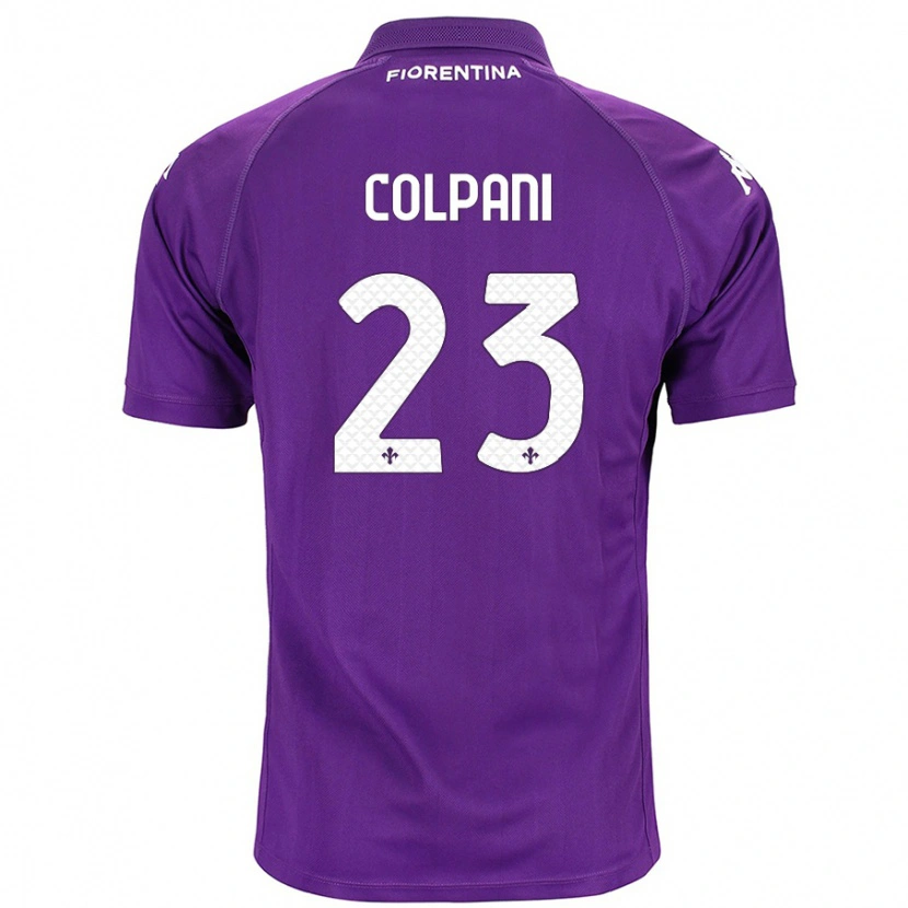 Danxen Uomo Maglia Andrea Colpani #23 Viola Kit Gara Home 2024/25 Maglietta