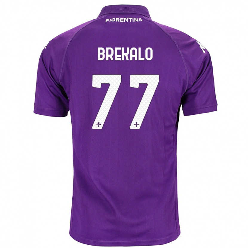 Danxen Uomo Maglia Josip Brekalo #77 Viola Kit Gara Home 2024/25 Maglietta
