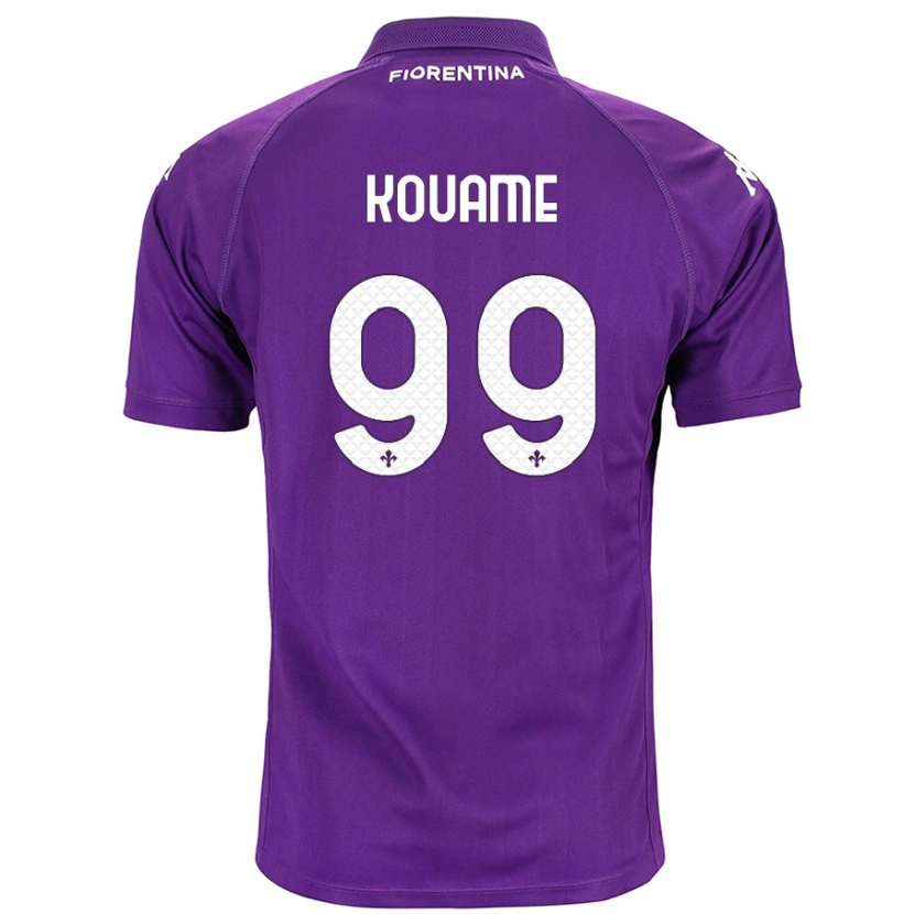 Danxen Uomo Maglia Christian Kouamé #99 Viola Kit Gara Home 2024/25 Maglietta
