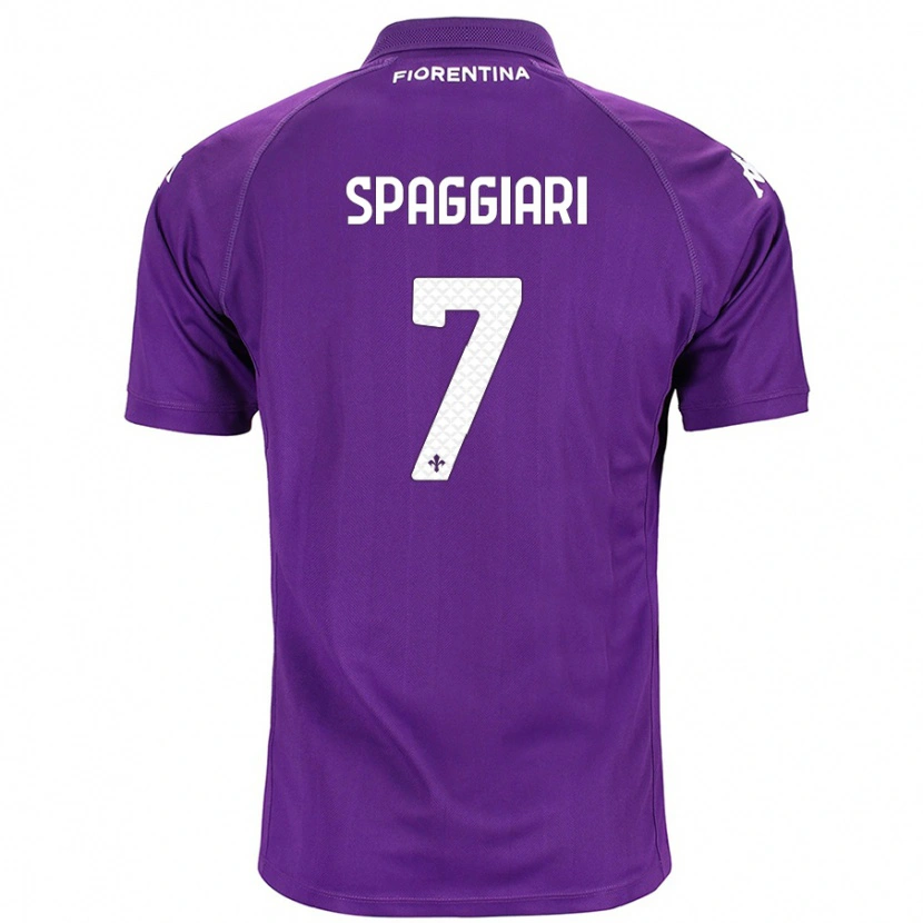 Danxen Uomo Maglia Riccardo Spaggiari #7 Viola Kit Gara Home 2024/25 Maglietta