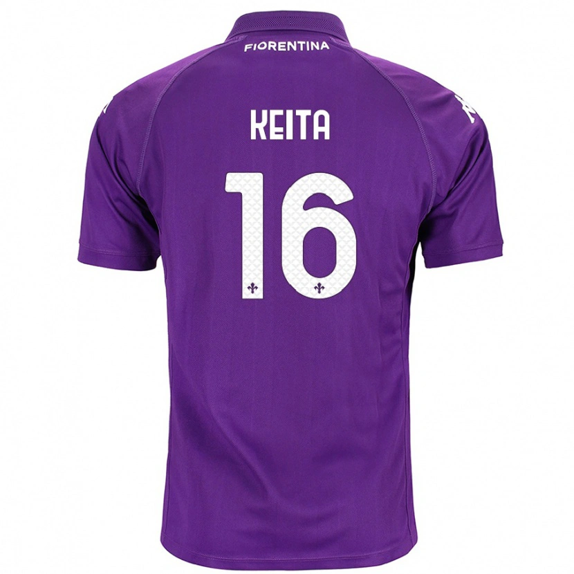 Danxen Uomo Maglia Bala Keita #16 Viola Kit Gara Home 2024/25 Maglietta