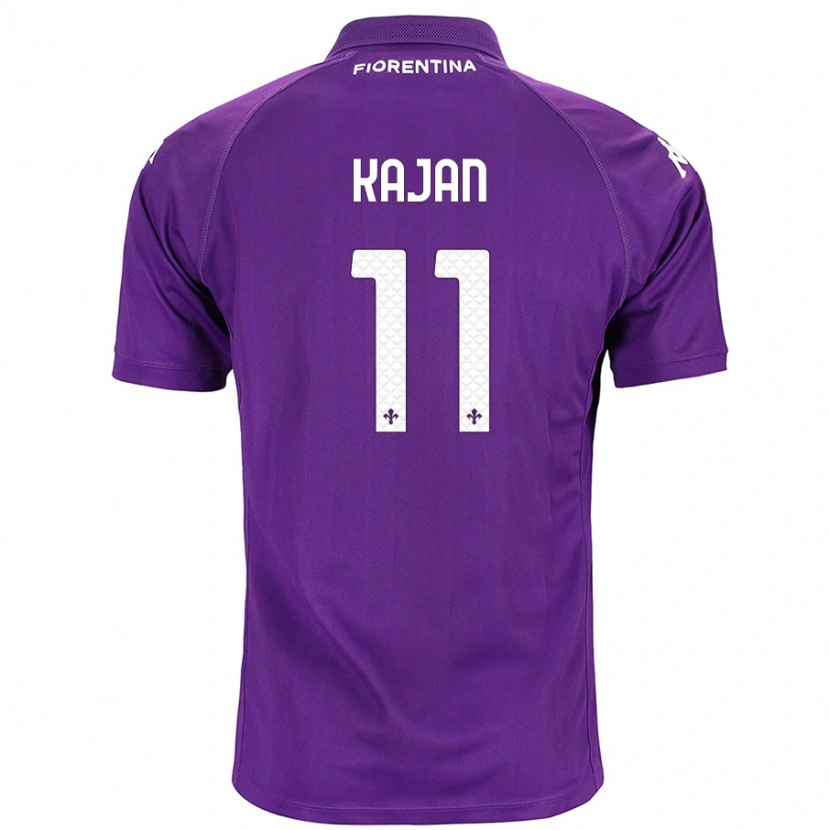 Danxen Uomo Maglia Zsanett Kaján #11 Viola Kit Gara Home 2024/25 Maglietta
