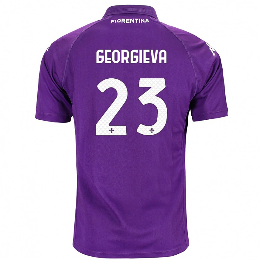 Danxen Uomo Maglia Marina Georgieva #23 Viola Kit Gara Home 2024/25 Maglietta