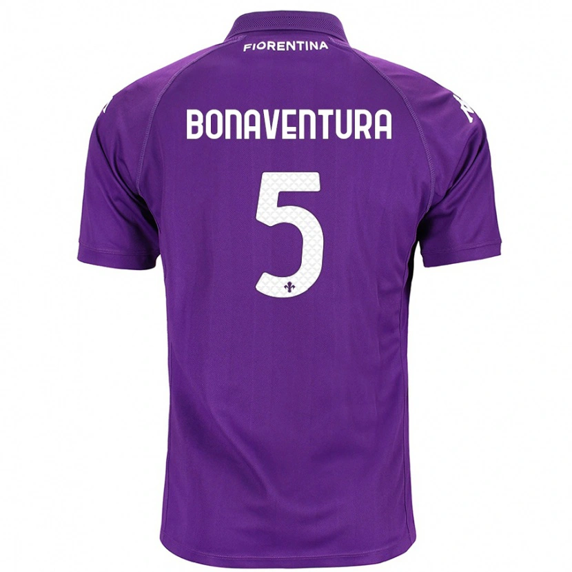 Danxen Uomo Maglia Giacomo Bonaventura #5 Viola Kit Gara Home 2024/25 Maglietta
