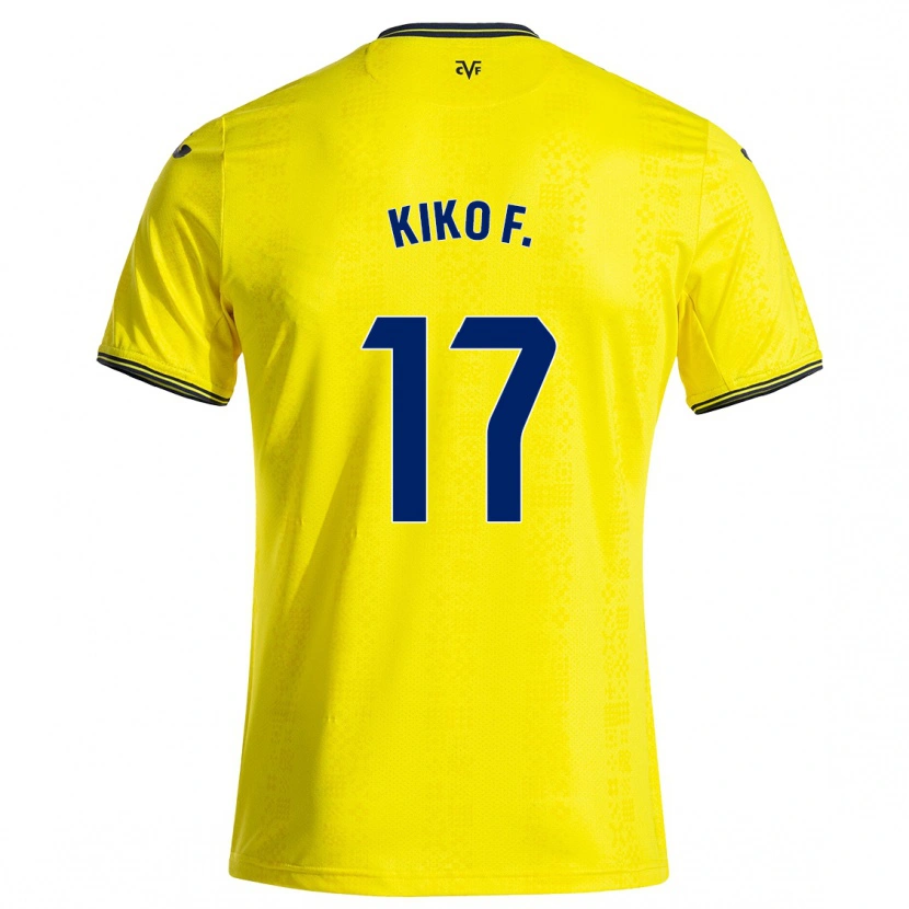 Danxen Uomo Maglia Kiko Femenía #17 Giallo Nero Kit Gara Home 2024/25 Maglietta