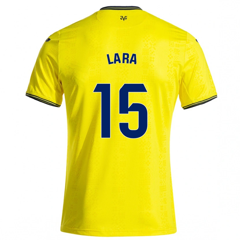Danxen Uomo Maglia Francisca Lara #15 Giallo Nero Kit Gara Home 2024/25 Maglietta