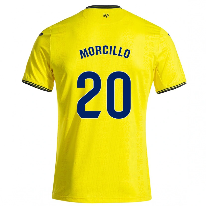 Danxen Uomo Maglia Raquel Morcillo #20 Giallo Nero Kit Gara Home 2024/25 Maglietta