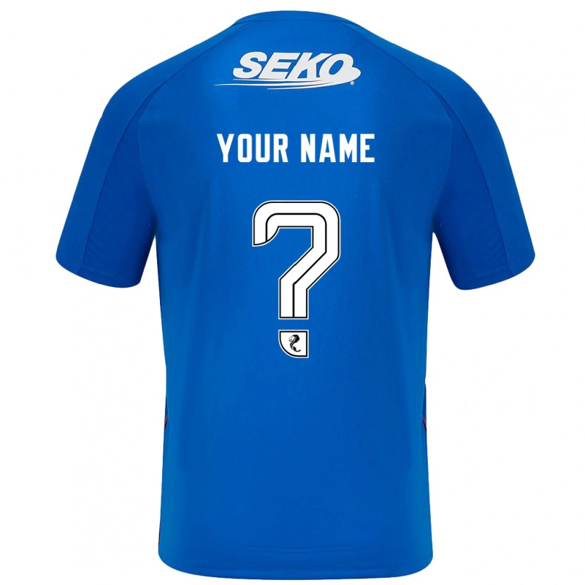 Danxen Uomo Maglia Il Tuo Nome #0 Blu Scuro Kit Gara Home 2024/25 Maglietta